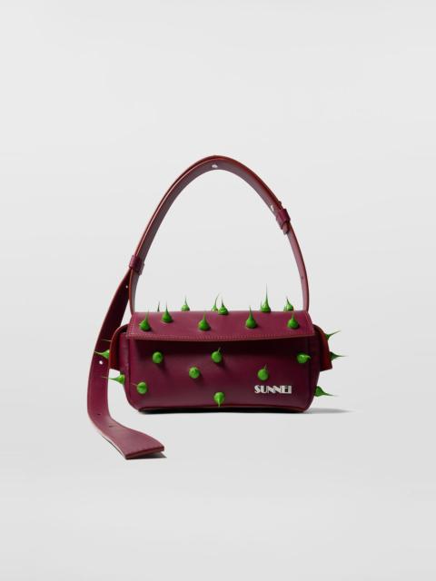 SPIKY SMALL LABAULETTO BAG / burgundy