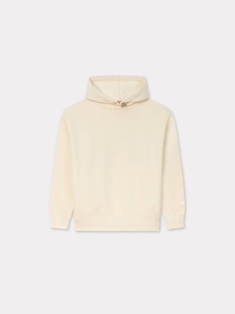 'Boke Flower' pin oversized hoodie in cotton