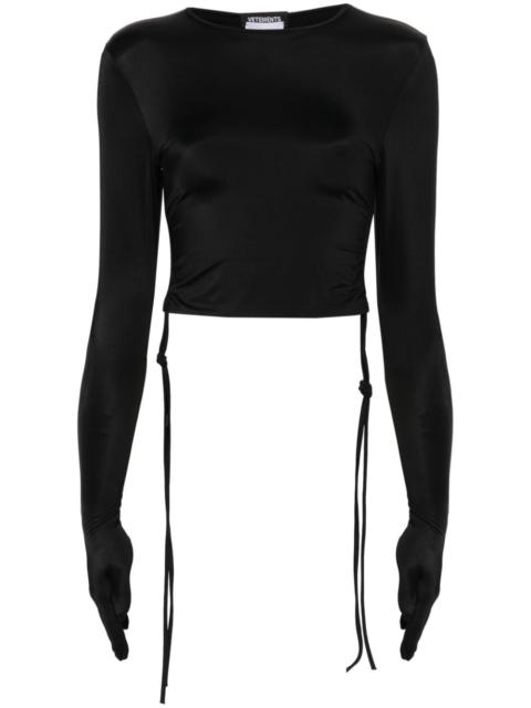 cropped long-sleeve T-shirt