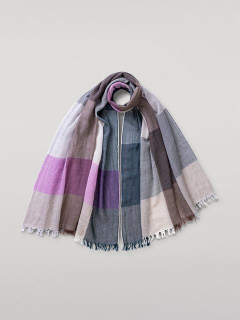 Ethie Natural & Pink Wool Scarf