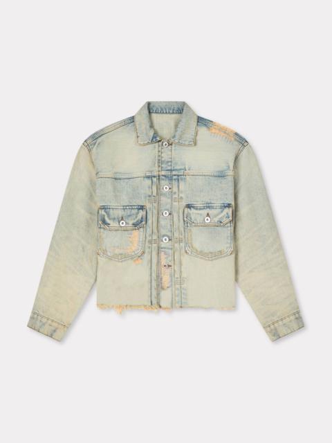 Trucker jacket in japanese denim