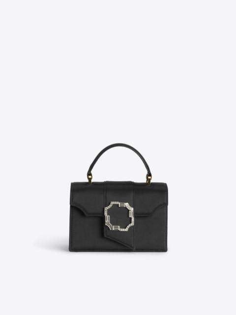 Audrey Black Satin Mini Handbag