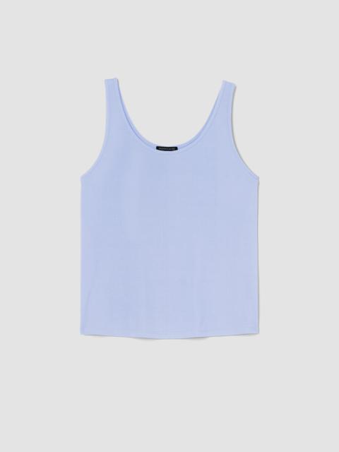 Stretch Silk Jersey Scoop Neck Tank