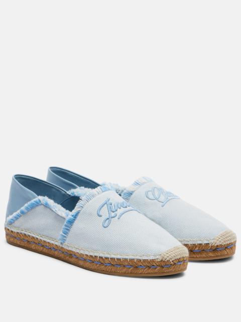 Avi embroidered canvas espadrilles