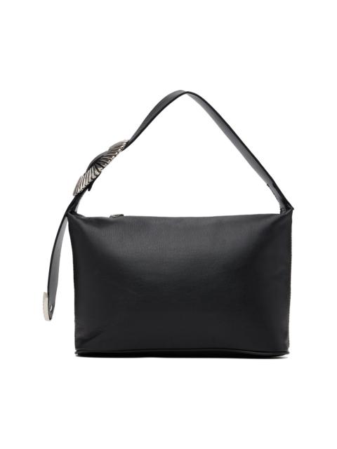 Black Leather Mini Clutch