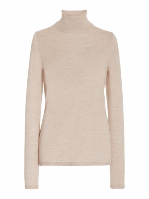 May Turtleneck in Oatmeal Cashmere Wool