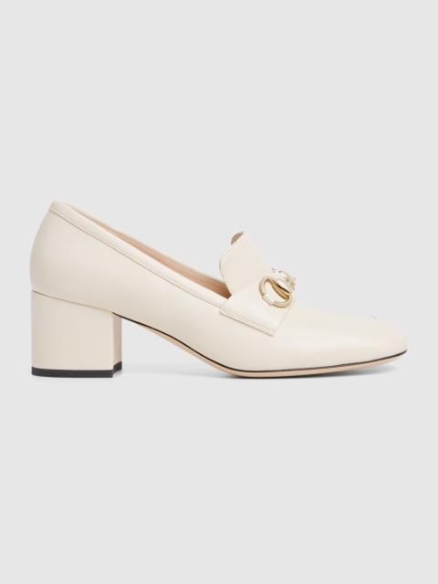 Women's loafer pump with Horsebit