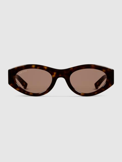 Oval frame sunglasses