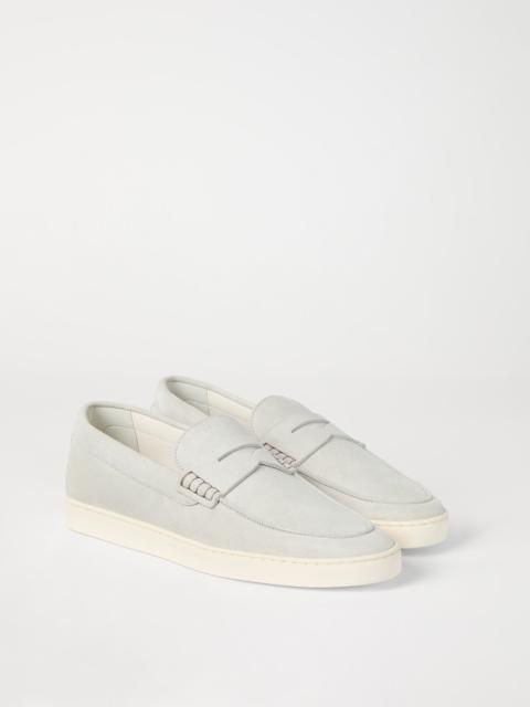 Suede loafer sneakers