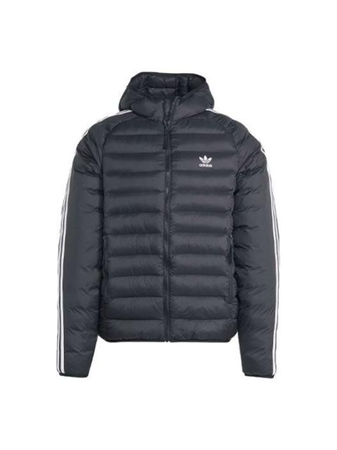 adidas Originals Padded Hooded Puffer Jacket 'Black' IL2563