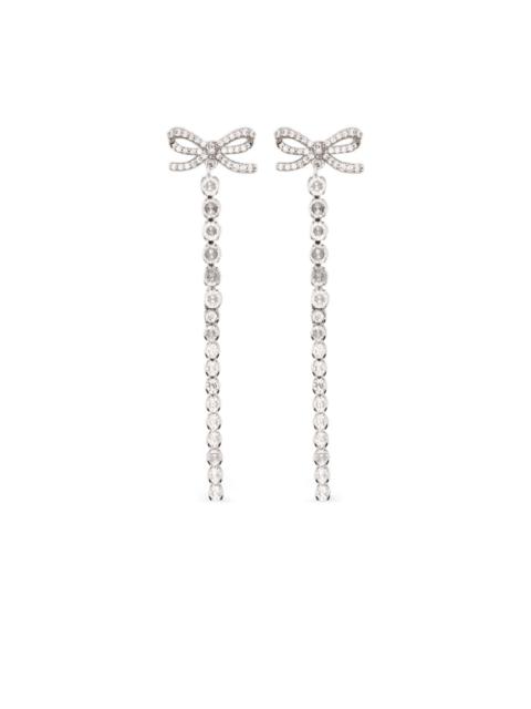 bow-embellished drop earrings
