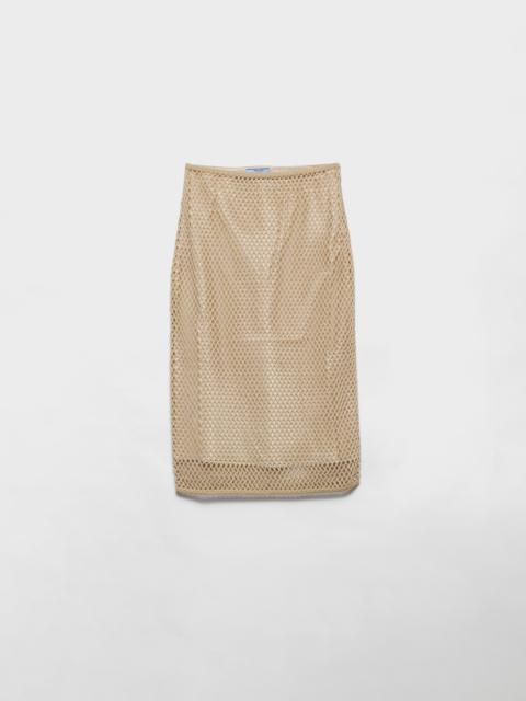Cotton mesh skirt