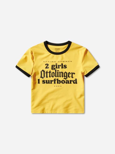Women's 2 Girls 1 Surfboard T-Shirt Yellow / Black