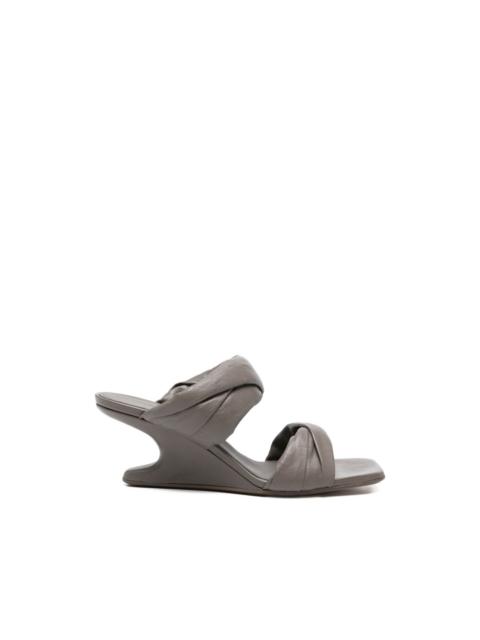 twisted lambskin sandals