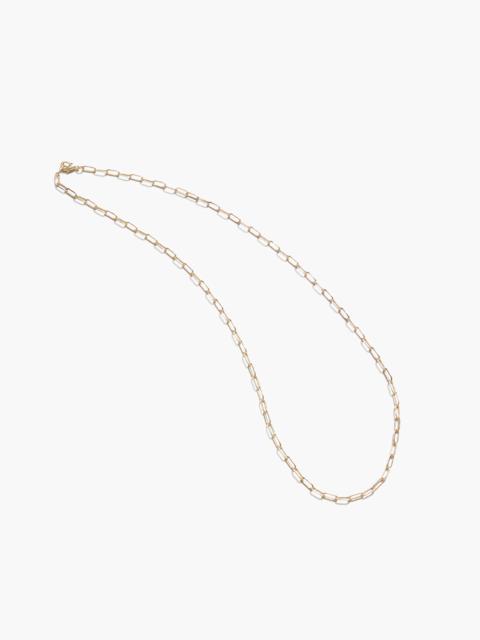 Maslo Jewelry Drawn Cable Chain Necklace Gold