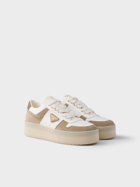 Downtown Bold nappa leather and suede sneakers