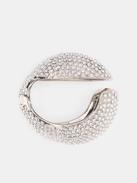 Crystal Embellished C-Logo Bangle