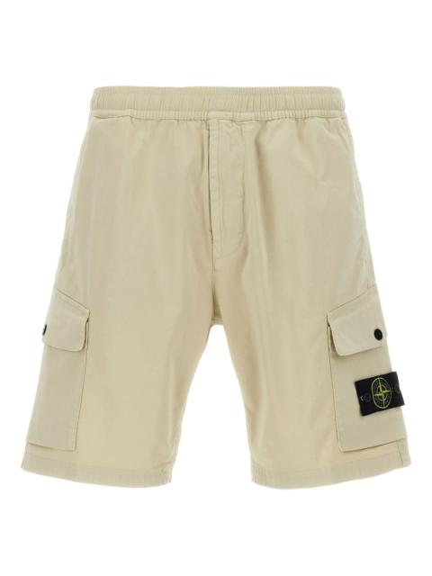 Compass-badge cargo shorts