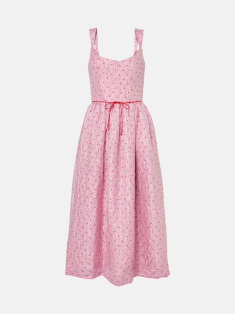 Apple polka-dot corset dress