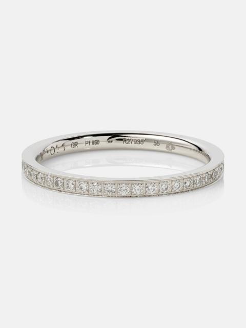 Berbere platinum ring with diamonds