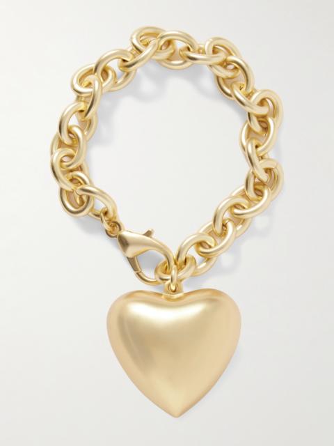 The Puffy Heart Gold-tone Bracelet