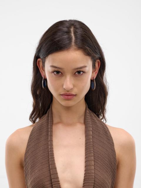 Small Dusk Rhodium Earrings