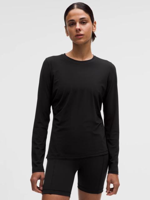 Side-Ruched Running Long-Sleeve Shirt