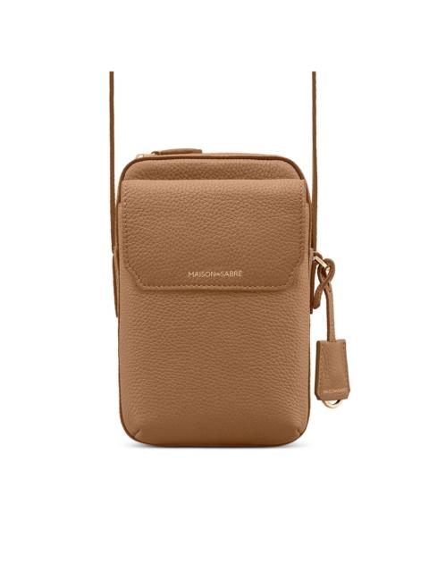 Leather Zip Phone Pouch