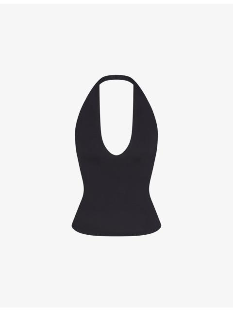 Smooth Layers Halterneck Modal-Jersey Top