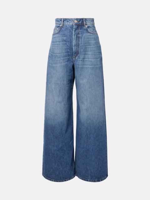 Procida mid-rise wide-leg jeans