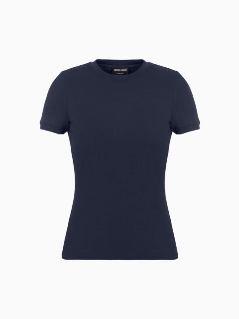 Stretch viscose jersey T-shirt