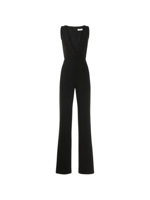 fitted wide-leg jumpsuit