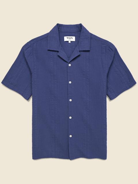 Double Weave Didcot Shirt - Dark Blue