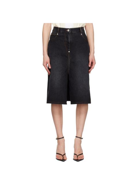 Black Hybrid Regular Skort