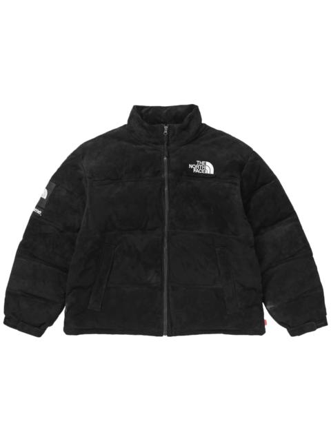 Supreme The North Face Suede Nuptse Jacket Black