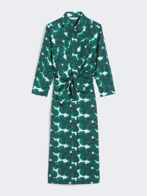 MAREMMA Printed poplin shirt dress