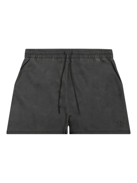 Smart logo-embroidered swim shorts