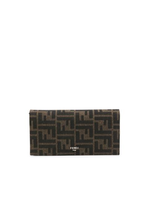 FF-jacquard bi-fold wallet