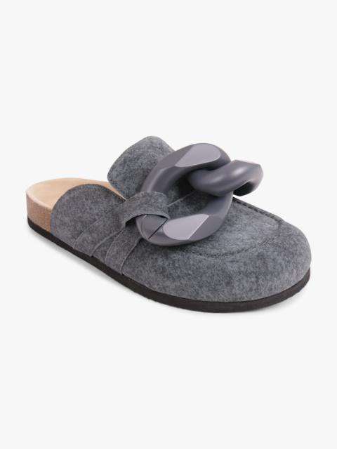 CHAIN MULE SLIP ON LOAFER | GREY