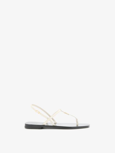 Monogram T-Strap Sandals
