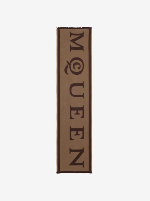 McQueen Wool Jacquard Scarf