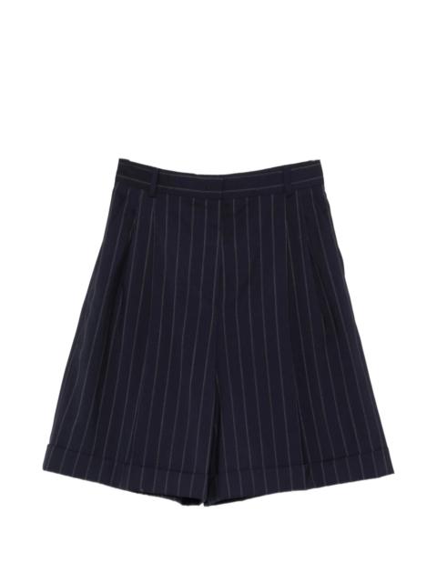 Max Mara Studio Mstere Pinstripe Shorts