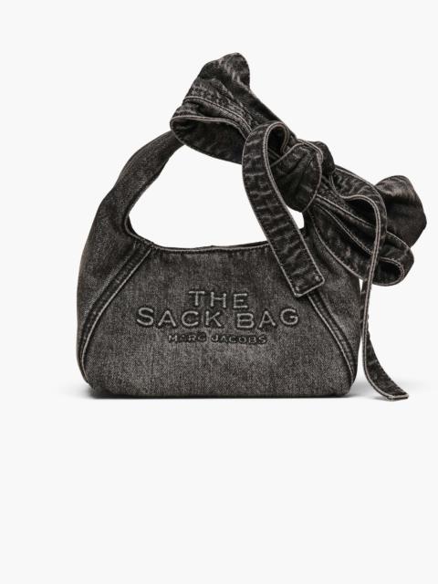 THE BOW DENIM MINI SACK BAG