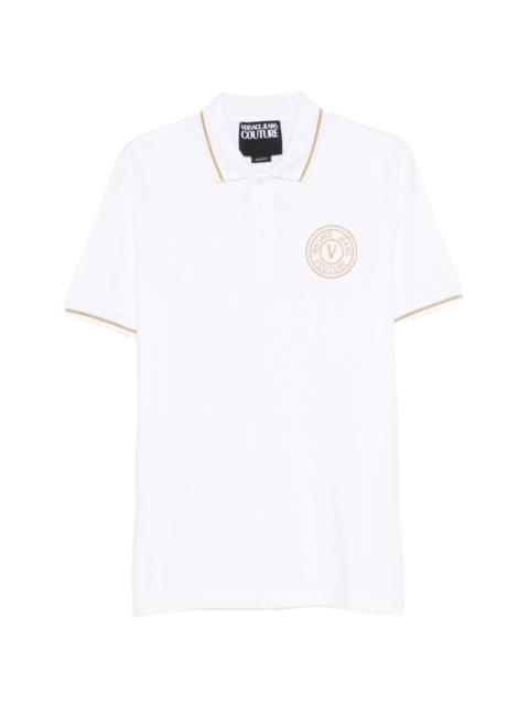 logo-print polo shirt