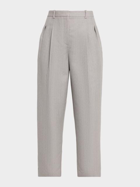 Wool Cigarette Trousers