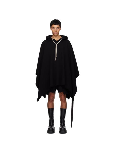 Black Poncho Hoodie