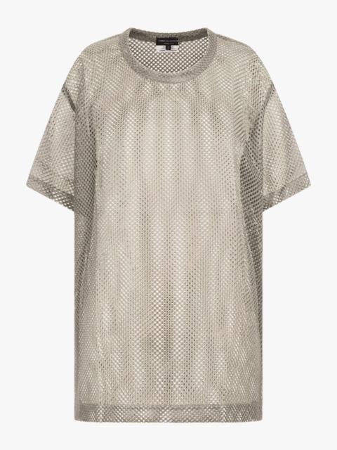 S/S MESH T-SHIRT | KHAKI