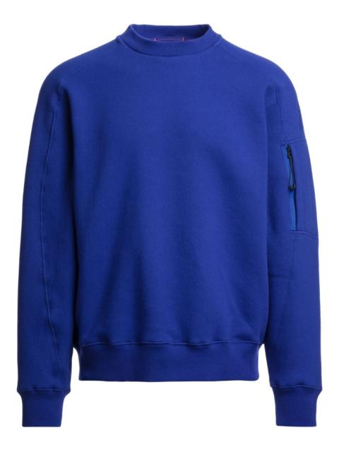 pocket-detail crew-neck sweatshirt