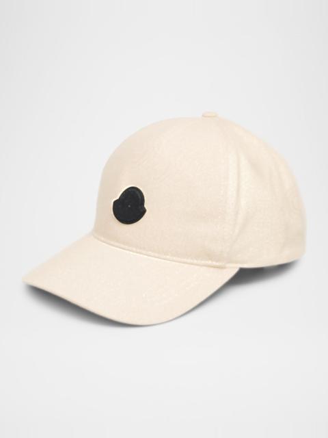 Men's Logo Emblem Cotton Baseball Cap