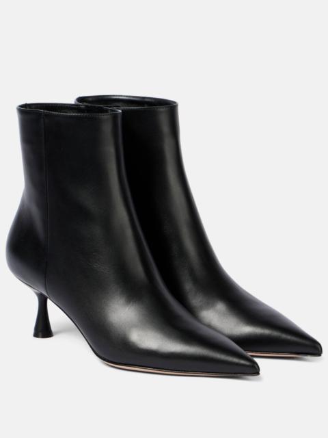 Leather ankle boots